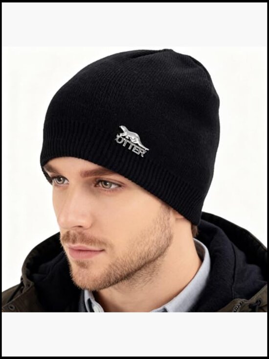 Waterproof Windproof Beanie Hat - Fleece Lined Winter Knit  display picture 1